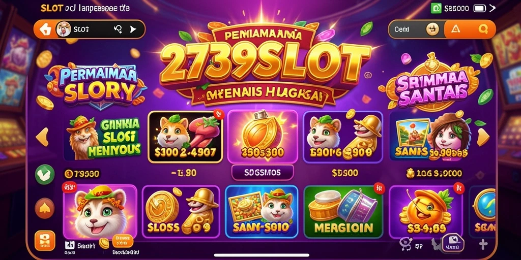 Tampilan menarik dari gameplay 2739SLOT yang simpel dan menghibur.
