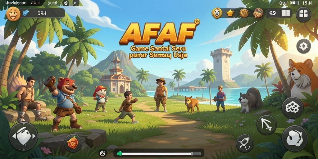 Tampilan menarik gameplay AFAF yang penuh warna.