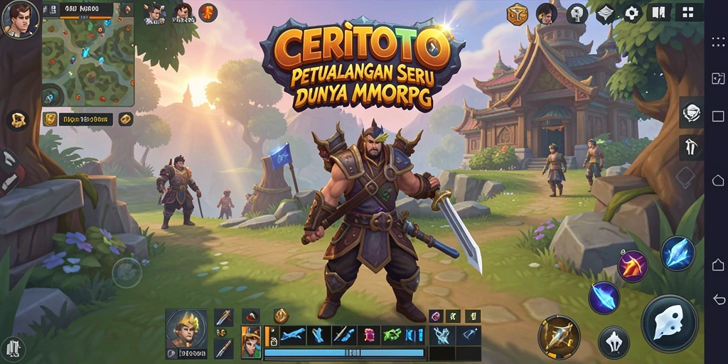 Tampilan gameplay seru dan mendebarkan di dunia MMORPG CERITOTO.