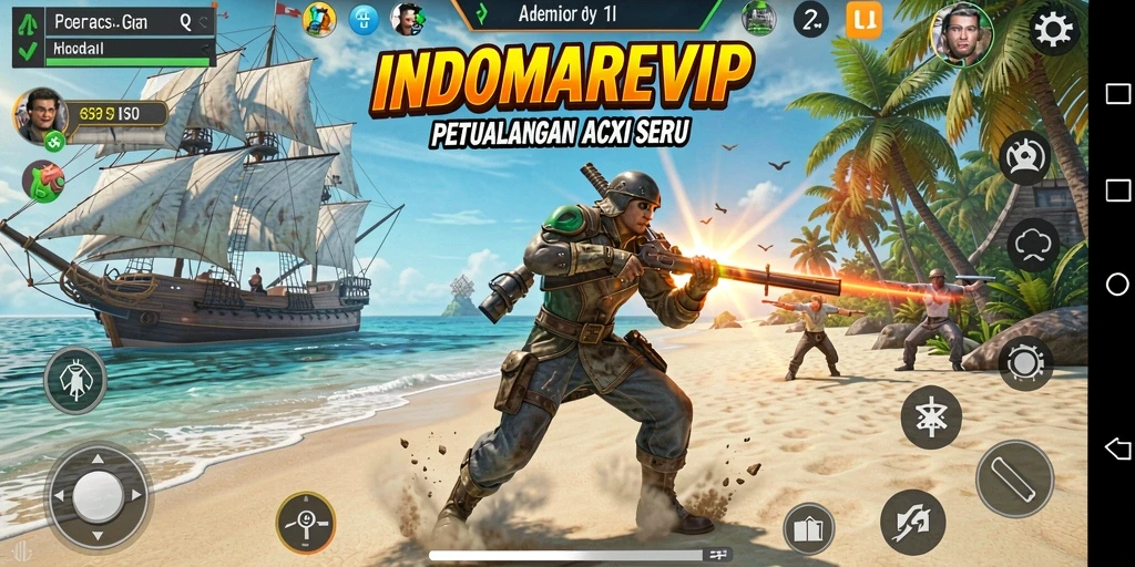 Tangkapan layar dari gameplay seru INDOMAREVIP dengan aksi mendebarkan.