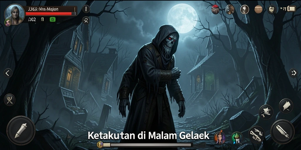 Gameplay JJ62 menampilkan suasana Horror yang mencekam dan menegangkan.