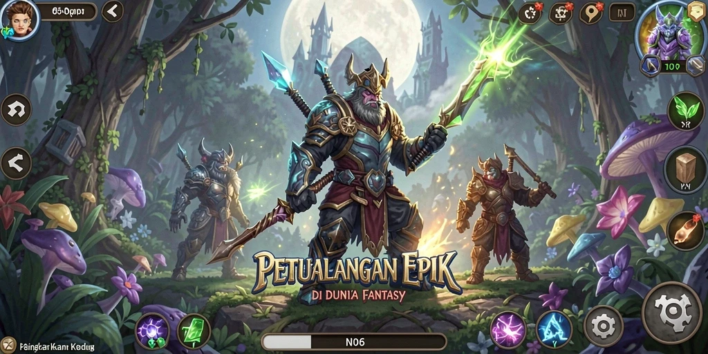 Tampilan gameplay <strong>N06</strong> yang penuh aksi dan petualangan.
