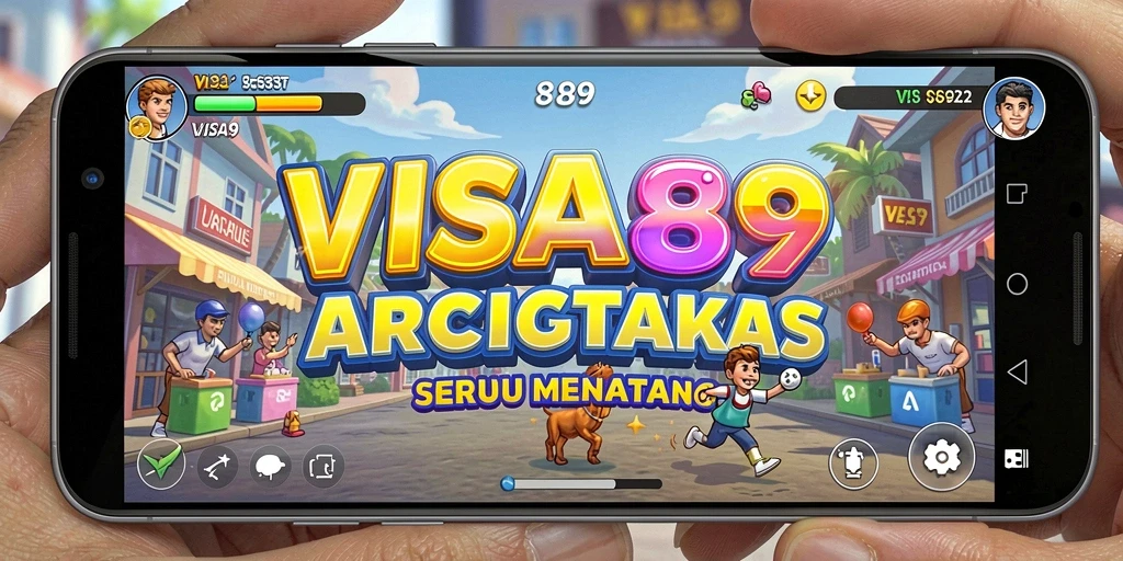 Tampilan gameplay seru di VISA89 yang penuh tantangan.